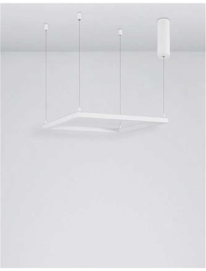 Lustra suspendata LED dimabila design modern ETERNA alb NVL-9990735