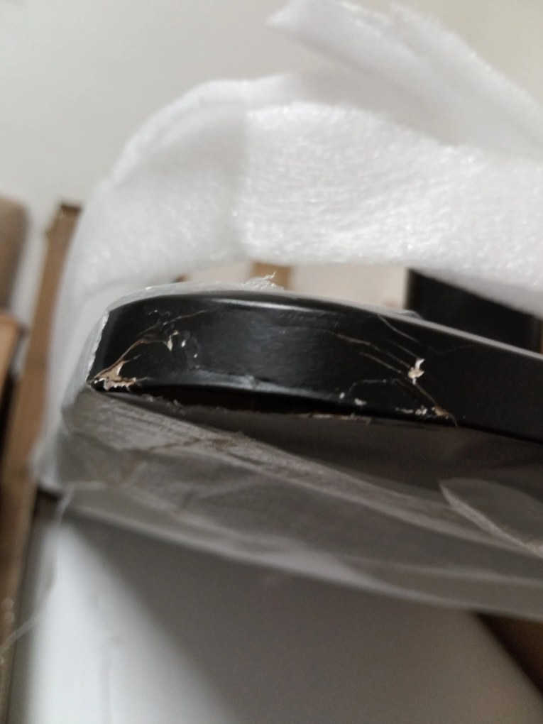 OFERTA Masa de bucatarie neagra ADRIA 120x80 cm II. calitate