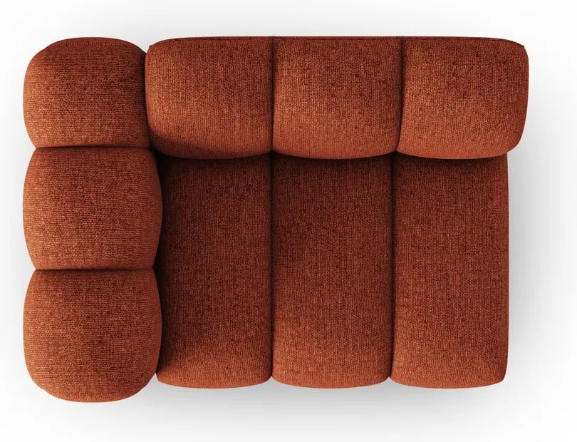 Modul pentru canapea cărămiziu (cu colț pe partea stângă ) Lupine – Micadoni Home