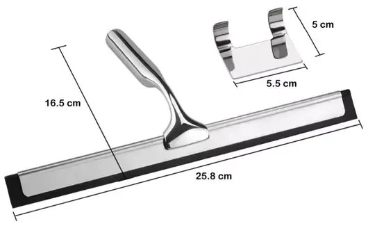 Racleta pentru sticla cu suport Rea crom 26 cm