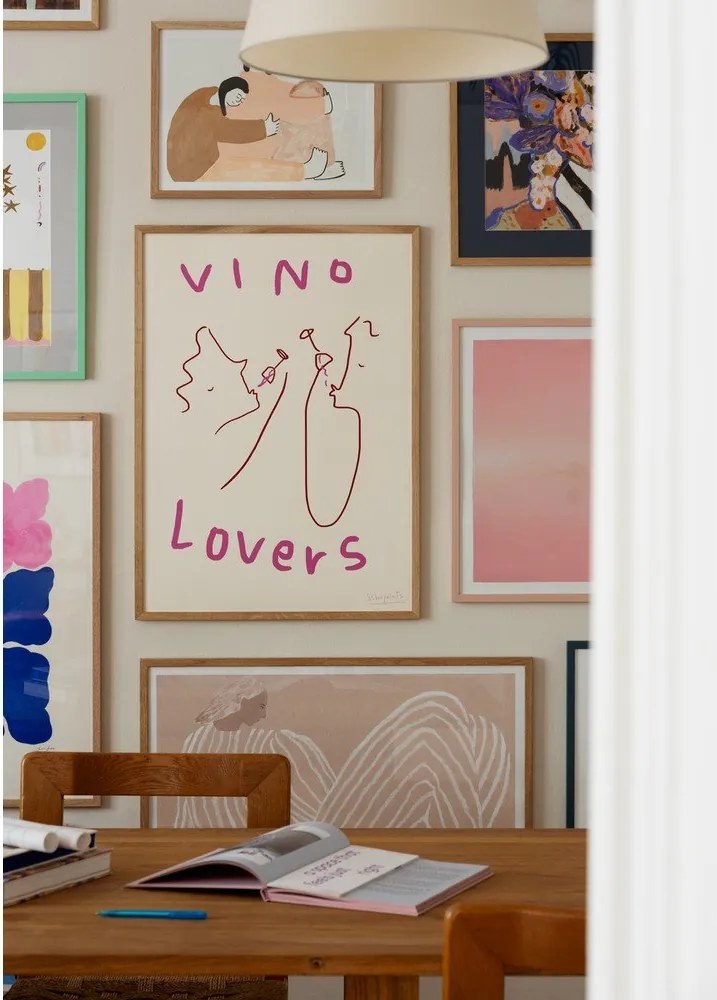 Poster 50x70 cm Vino Lovers – Ruby Hughes – The Poster Club