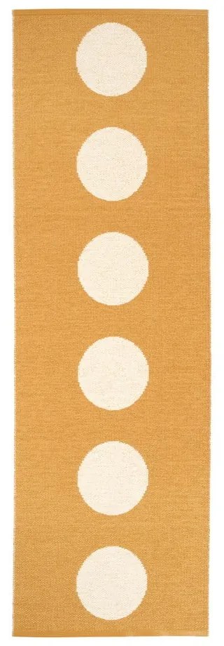 Covor tip traversă pentru interior și exterior galben ocru 70x225 cm Vera Ochre – Pappelina