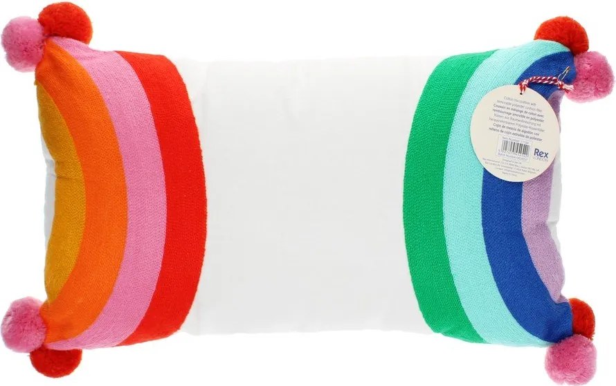 Pernă pentru copii din amestec de bumbac 50x33 cm Rainbow – Rex London