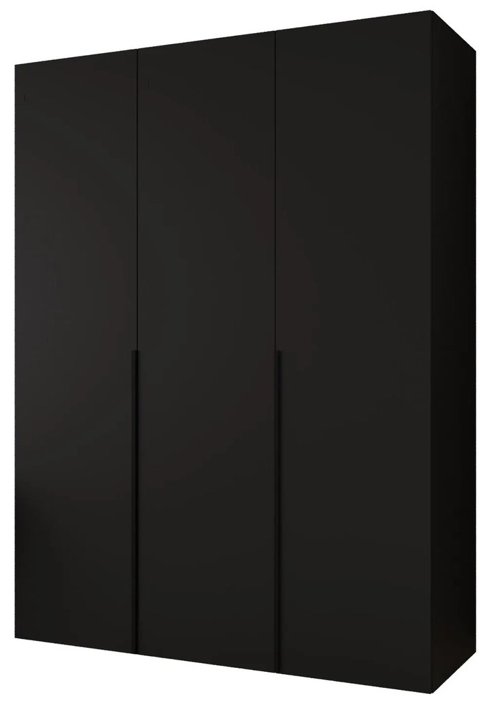 Dulap de haine 150 cm Alice 1 (Negru + Negru). 1126107