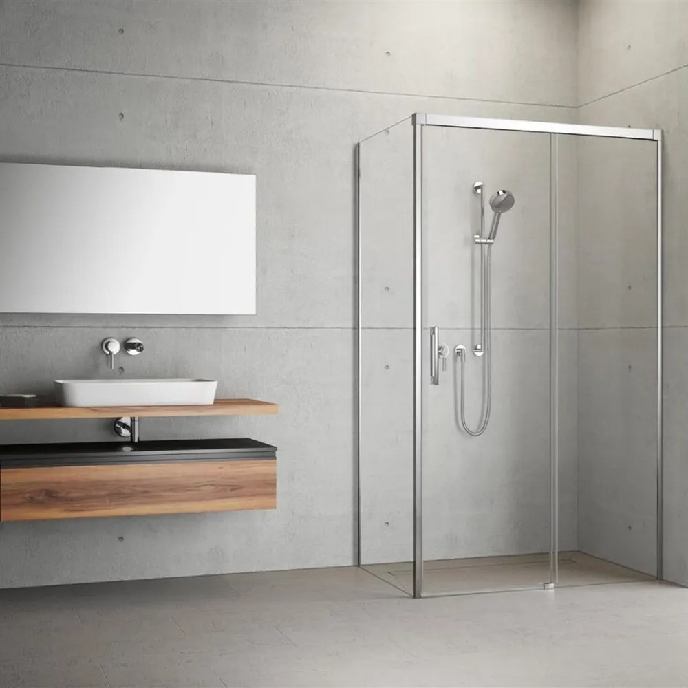 Perete lateral stanga Radaway Idea KDJ 75 cm crom-transparent sticla 6 mm