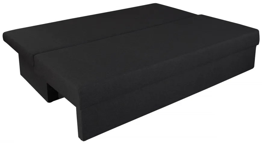 Canapea extensibila Alfi Anthracite 192x80x77 cm cu lada de depozitare, Stripes