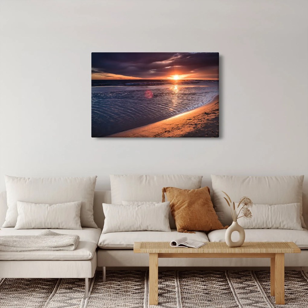 Tablou cu apus de soare (90x60 cm)