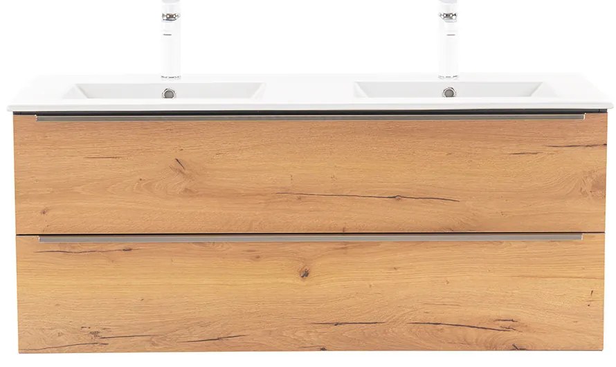 Dulap inferior Vario Trim 120 cu lavoar antracit-stejar