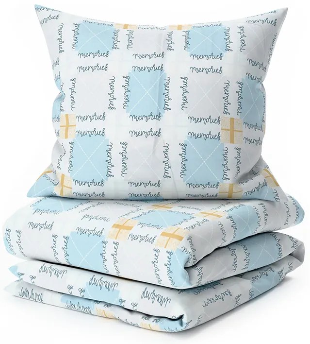 Lenjerie din microfibra GALDAR albastru Dimensiune lenjerie de pat: 70 x 80 cm | 140 x 200 cm