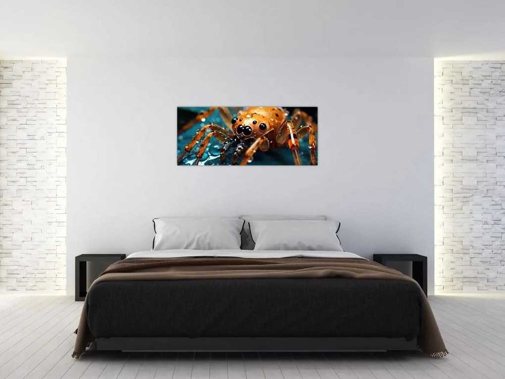 Tablou - Detaliu de păianjen (120x50 cm)