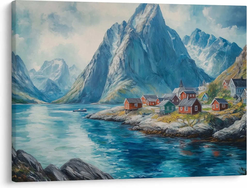 Tablou - Sat norvegian (70x50 cm)