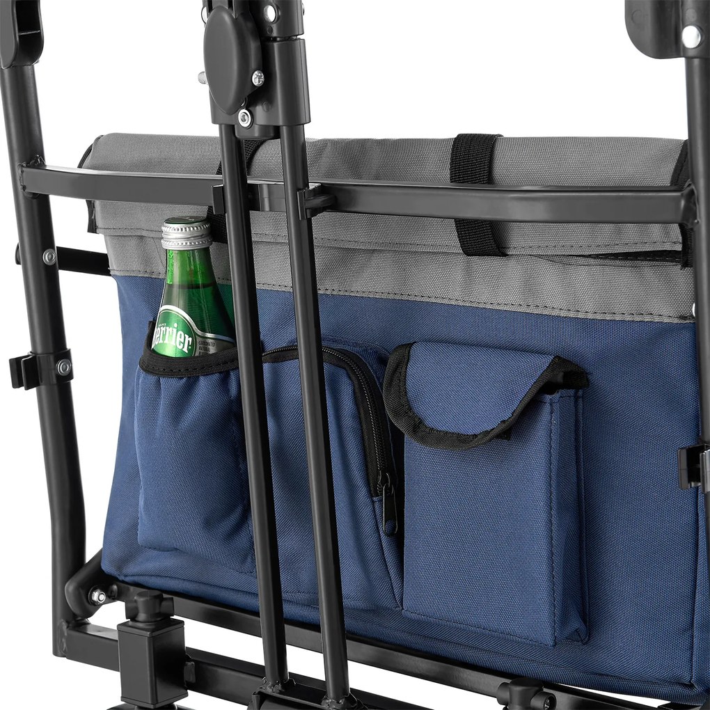 Camion de mână cu un acoperiș albastru/gri