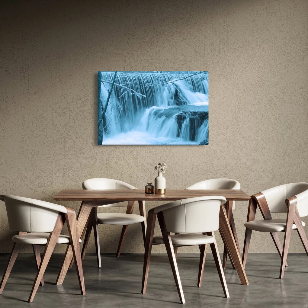 Tablou - cascadele închețate (90x60 cm)