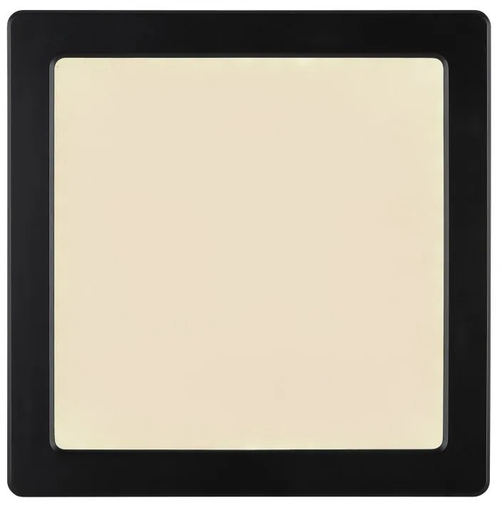 Plafoniera LED design modern LASSE negru 21,7x21,7cm