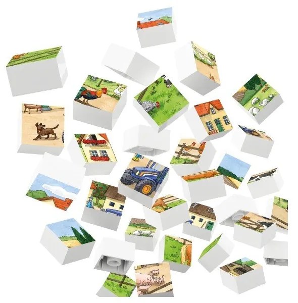 Puzzle pentru copii Viața la Fermă Hubelino