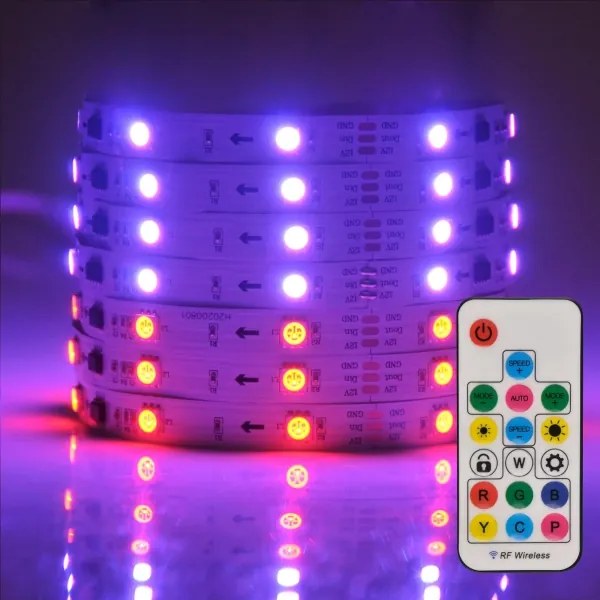 Banda LED RGB MAGIC 2 m, 12W, 230V, reglabilă + telecomandă