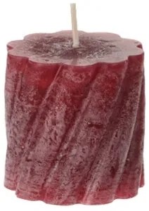 Lumanare Rustiq rosie 5 cm - modele diverse
