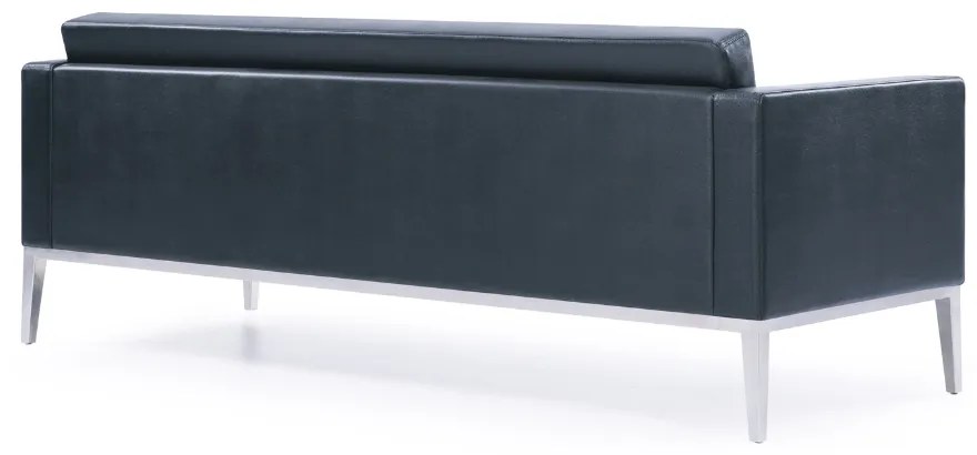 Canapea Bartolo, trei locuri, neagra