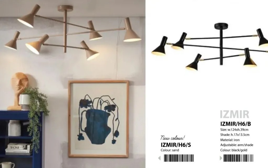 Lustra aplicata metal design modern Izmir sand