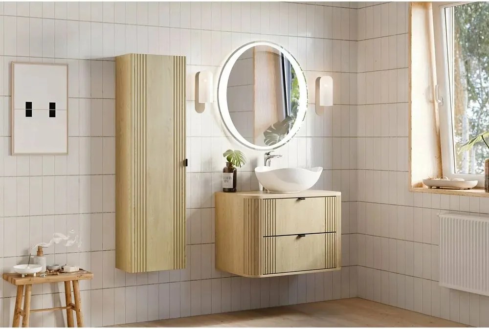 Oglinda cu iluminare LED 80x80 cm Comad Aurelia