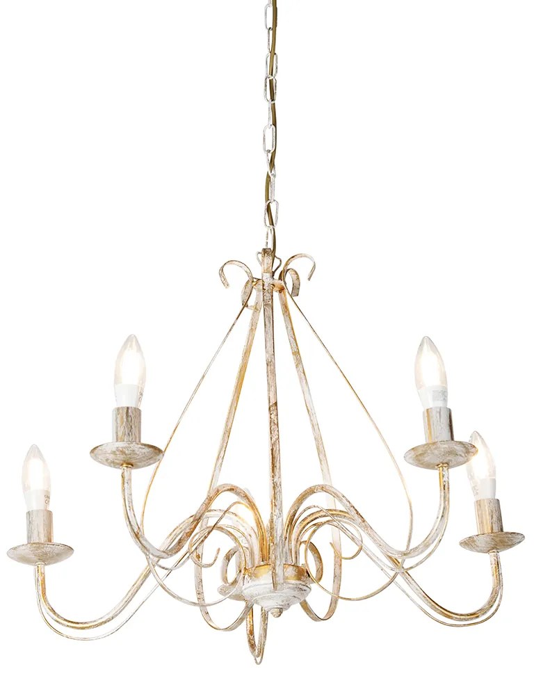 Candelabru inteligent alb cu 5 lumini, inclusiv Wifi B35 - Giuseppe