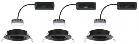 Paulmann 93080 - Set 3x LED 6W IP23, spoturi încastrate COIN, dimabile, 230V