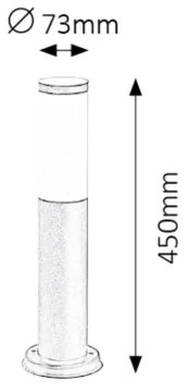 Rabalux 8147 - Lampă exterior BLACK TORCH 1xE27/25W/230V IP44