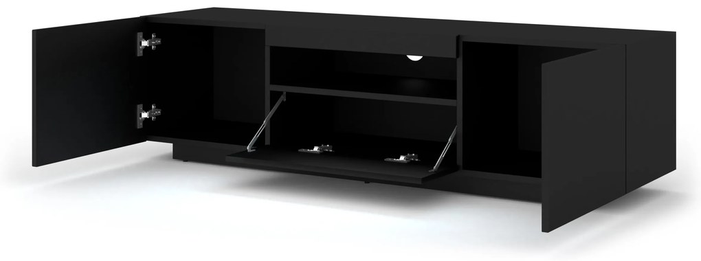 Masă TV/Dulap Aurora (negru mat). 1057693