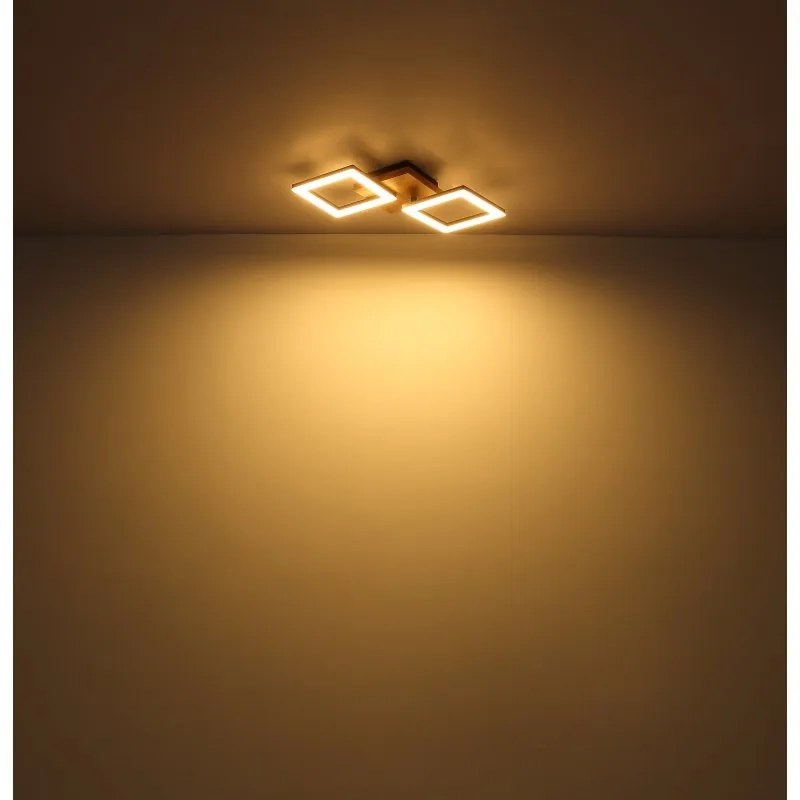 Plafoniera LED design modern Kerry negru, maro 30W
