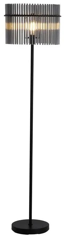 Lampadar/Lampa de podea decorativa Swizzle fumuriu