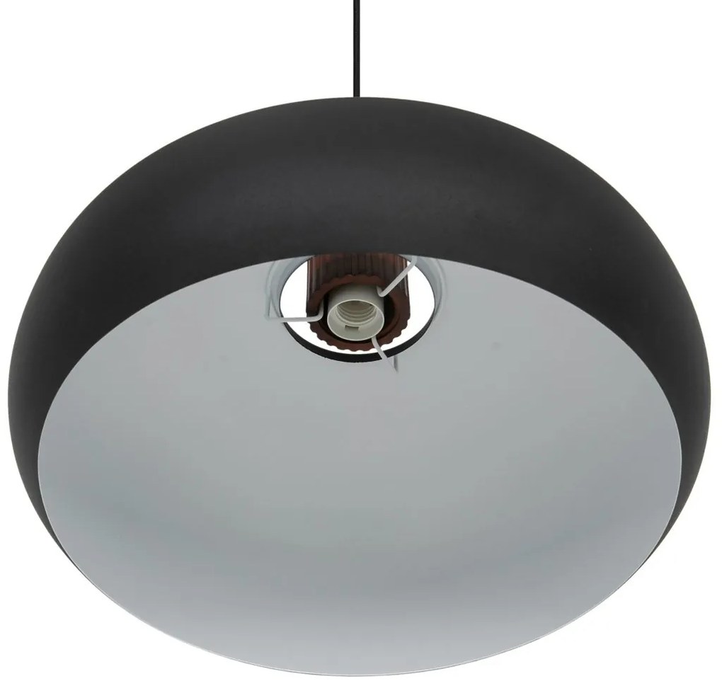 Lustra, Pendul Design Nordic Minimalist, Lemn, Metal, Aurelio negru