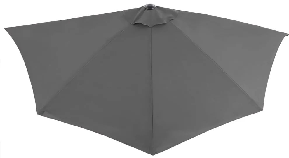 Deuba Umbrelă de soare semicirculară de grădină - antracit