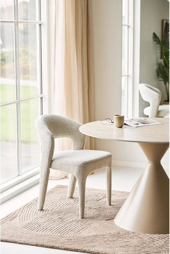 Masă de dining rotundă cu blat ceramic ø 120 cm Annecy – House Nordic