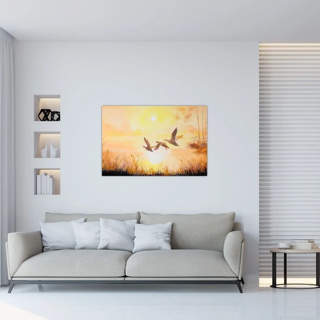 Tablou - Macarale la apus de soare (90x60 cm)