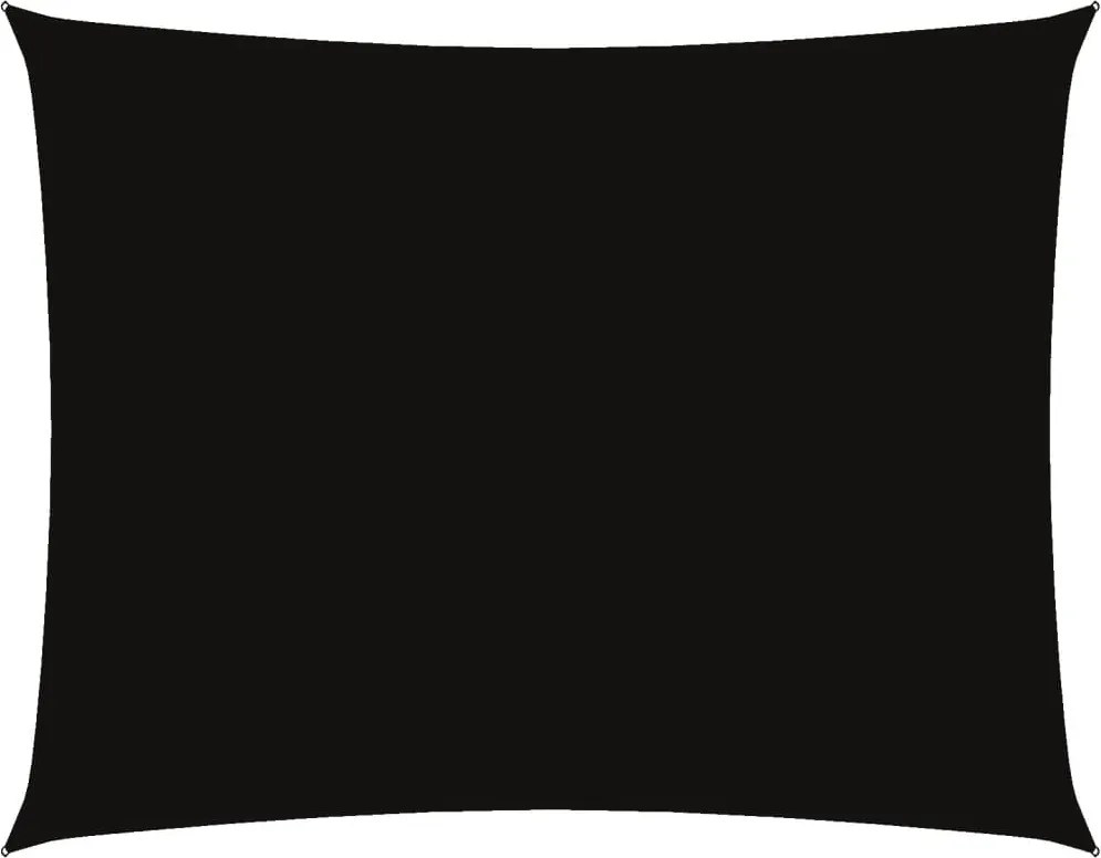 vidaXL Pânză parasolar, negru, 5x6 m, țesătură oxford, dreptunghiular