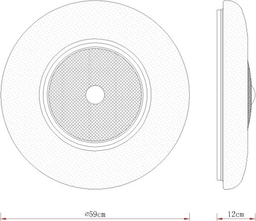 Globo 48071-50 - Plafonieră LED GRAHAM LED/48W/230V Ø 59 cm albă