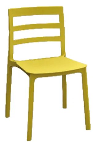 SCAUN RIGATO -POLIPROPILENA- HORECA - VERDE FISTIC