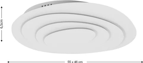 Brilagi - Plafonieră LED reglabilă Modern/67W/230V 46x55 cm + telecomandă