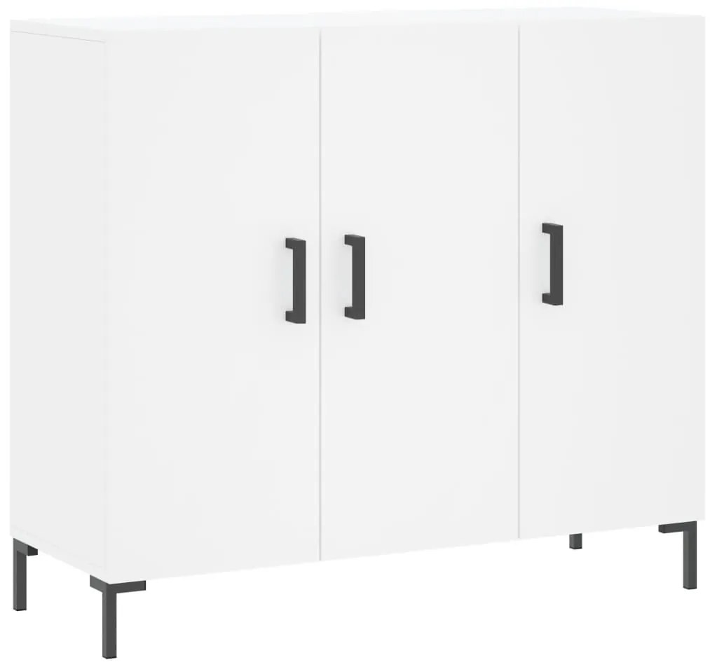 828108 vidaXL Servantă, alb, 90x34x80 cm, lemn compozit