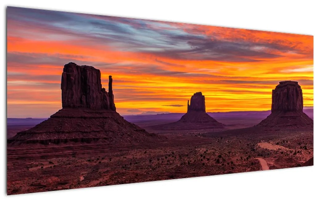 Tablou - Monumentul Valley în Arizona (120x50 cm), în 40 de alte dimensiuni noi