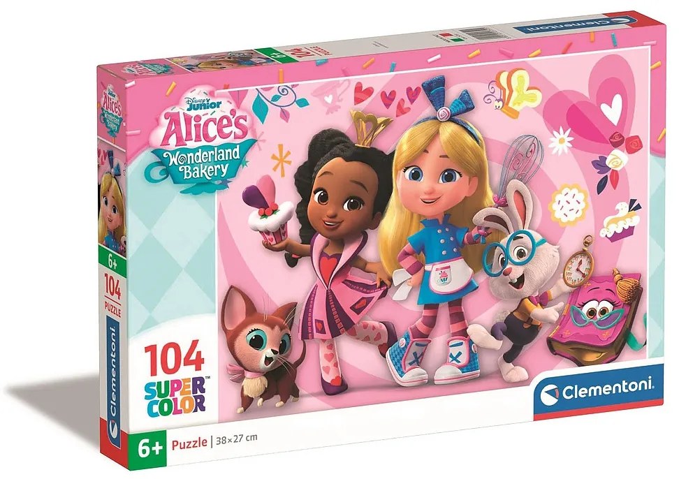 Alice în Cofetăria Minunilor Fergie Puzzle Disney 104 de piese Clementoni