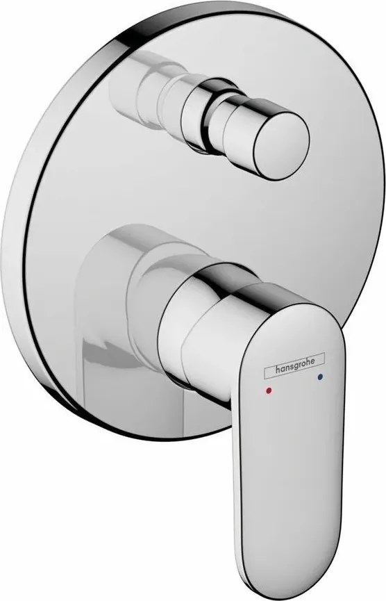 Baterie cada - dus incastrata Hansgrohe Vernis Blend fara corp ingropat crom lucios