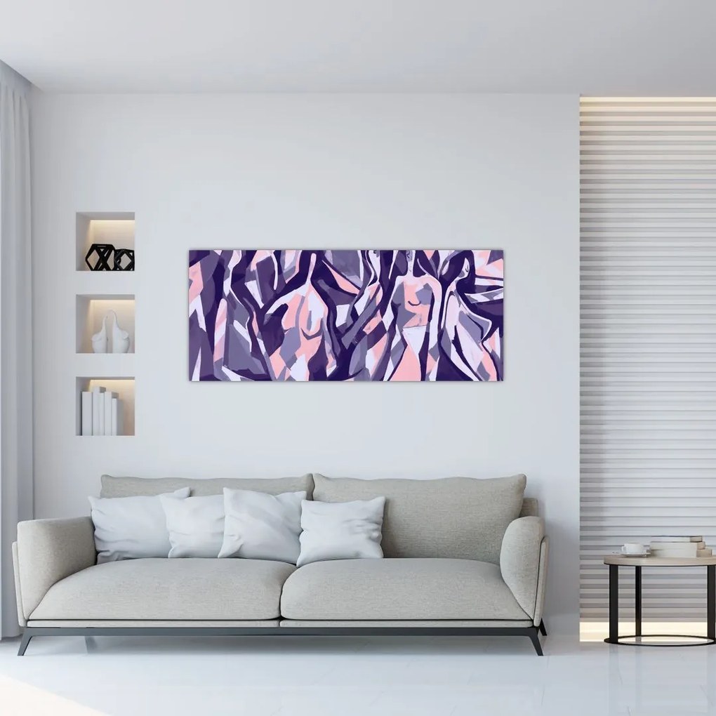 Tablou - Abstract, femei (120x50 cm)