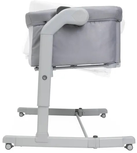 Pătuț pentru bebeluși Chicco 2v1 NEXT2ME MAGIC EVO gri deschis