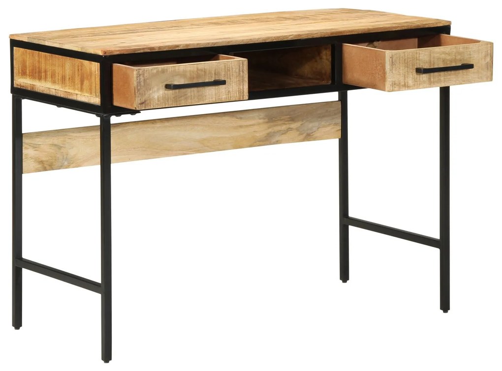 vidaXL Birou 100x50x75 cm din lemn masiv de mango brut