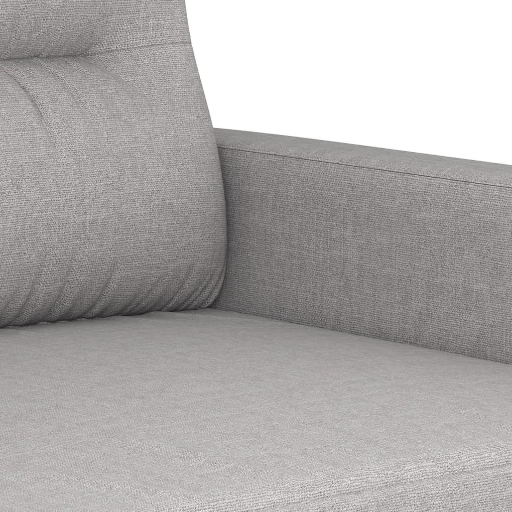 Canapea cu 2 locuri, gri deschis, 120 cm, material textil Gri deschis, 138 x 77 x 80 cm