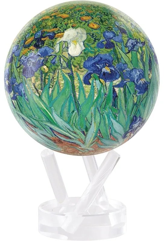 Glob solar rotativ Mova Irises by Van Gogh