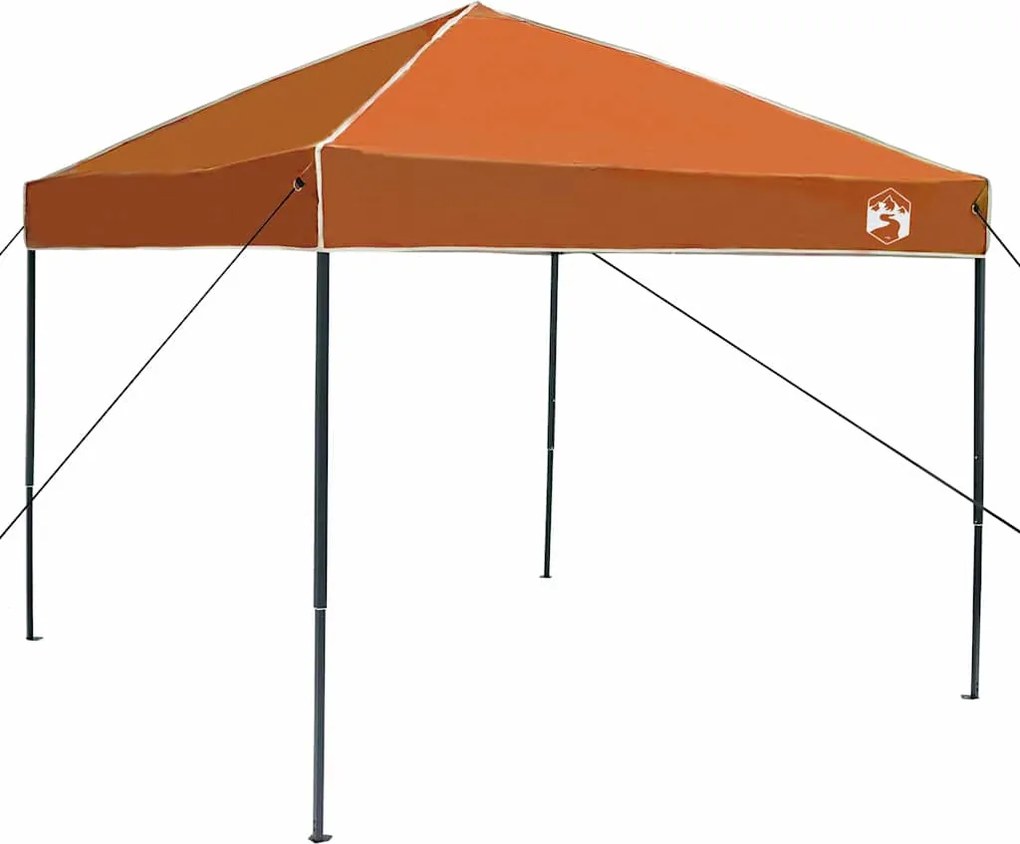 vidaXL Cort cu Copertină Manual Portocaliu 243 x 243 x 251 cm țesătură