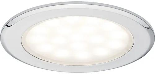 Spoturi incastrabile cu LED integrat Paulmann 2,5W Ø65 mm, crom, pentru montaj in mobilier, 2 bucati