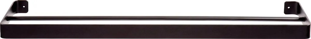 Cuier de perete pentru prosoape HANDY 60x12,5 cm, negru